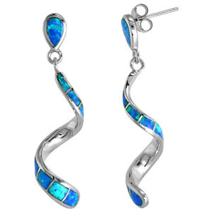 【送料無料】ジュエリー・アクセサリー シルバースターリングオパールヴォリューツイヤリングargent sterling opale volutes boucles doreilles