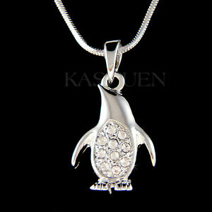 【送料無料】ジュエリー・アクセサリー ペンギンクリスタルスワロフスキーネックレスジュエリーナインempereur pingouin avec cristal swarovski mignon antarctica collier bijoux neuf|hokushin