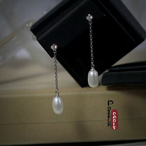 【送料無料】ジュエリー・アクセサリー イヤリングパールカルチャーロングホワイトシルバーマッシブboucle doreilles perle culture goutte long blanc argent massif 925 14mm tz2 b27 20,860円