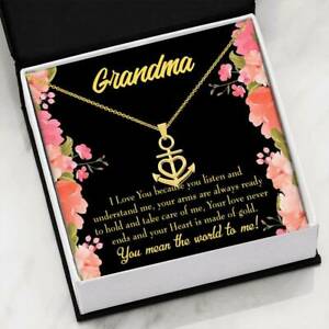 【送料無料】ジュエリー・アクセサリー ネックレスアンカースチールペンダントマザーズgrandmere collier cadeau grandma world ancre pendentif acier inoxydable meres d