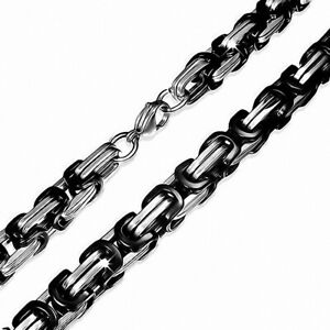 【送料無料】ジュエリー・アクセサリー ステンレストーンクラスプクランプキーギリシャロブスタークローl55cm w8mm en acier inoxydable 2 tons fermoir pince de homard cle grecque ch