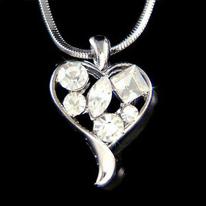 【送料無料】ジュエリー・アクセサリー クリスタルスワロフスキーバレンタインネックレスジュエリーamour coeur avec cristal swarovski valentin mignon collier cadeau bijoux neuf｜hokushin