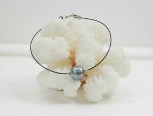 【送料無料】ジュエリー・アクセサリー タヒチブラックパールブレスレットbracelet authentique perle noire de tahiti