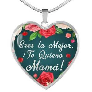 【送料無料】ジュエリー・アクセサリー スペインママジュエリースチールハートゴールドカラーespagnol maman bijoux cadeau acier inoxydable ou 18k coeur or collier 18 2