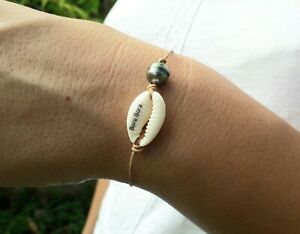 【送料無料】ジュエリー・アクセサリー タヒチブラックパールブレスレットbracelet authentique perle noire de tahiti