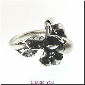 【送料無料】ジュエリー・アクセサリー オーセンティックトロルビーズホーソーンパールリングスターリングシルバーauthentic trollbeads hawthorn w pearl ring sterling silver