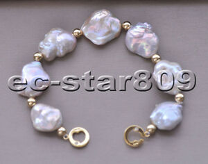 【送料無料】ジュエリー・アクセサリー ピンクラベンダーバロックケシリボーンパールブレスレットp6612 8 22mm pink lavender baroque keshi reborn pearl bracelet