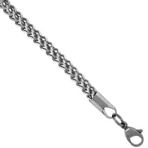 【送料無料】ジュエリー・アクセサリー スチールチェーンフランコカラー4mm acier inoxydable chaine collier franco 24 , 26 , 28 , 762cm