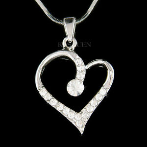 【送料無料】ジュエリー・アクセサリー ハートラブクリスタルスワロフスキーバレンタインデーネックレスamour coeur ~ avec cristal swarovski saint valentin fete des meres collier｜hokushin