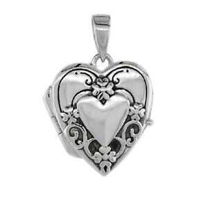 【送料無料】ジュエリー・アクセサリー デフォルトメダリオンハートペンダントシルバースターリングイタリアボックスargent sterling sans defaut qualite medaillon coeur pendentif,18 italien boite