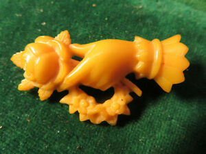 【送料無料】ジュエリー・アクセサリー broche ancienne bakelite symbole damitie feminine main rant une rose
