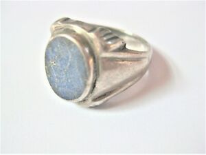 【送料無料】ジュエリー・アクセサリー シルバーリングラピスbague en argent 925 avec lapis, 8,88 g