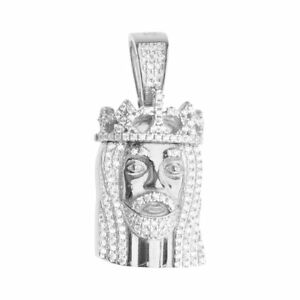 【送料無料】ジュエリー・アクセサリー アイスアウトスターリングシルバーペンダントミニジーザス925 iced out sterling argent pendentif mini jesus