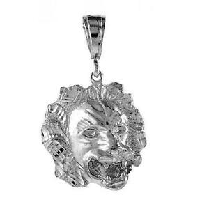 【送料無料】ジュエリー・アクセサリー グラムシルバースターリングライオンヘッドグランドペンダント91 grammes argent sterling lion s tete grand pendentif