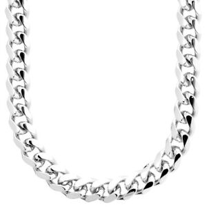 【送料無料】ジュエリー・アクセサリー アイスアウトブリングマイアミネックレスシルバーiced out bling miami curb collier 10mm argent 21,158円