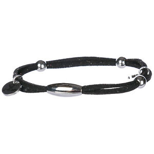 【送料無料】ジュエリー・アクセサリー デステブラッチャレウオモネロペッレブラッチャーレットdeste bracciale uomo al003 nero pelle braccialetto