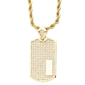 【送料無料】ジュエリー・アクセサリー アイスアウトブリングマイクロペンダントゴールドiced out bling micro pave pendentif dog tag gold