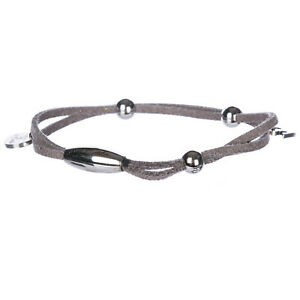 【送料無料】ジュエリー・アクセサリー デステブラッチャレウオモグリジオペッレブラッチャーレットdeste bracciale uomo al005 grigio pelle braccialetto