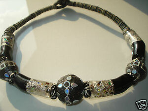 【送料無料】ジュエリー・アクセサリー ヴィンテージネックレスガラスパテtres beau collier vintage ethniquepate de verre et autres
