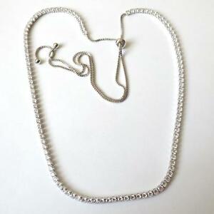 【送料無料】ジュエリー・アクセサリー コラーナテニスカラーアルジェントコンジルコニビアンキcollana tennis colore argento con zirconi bianchi 40 60 cm 164 bb 22,350円