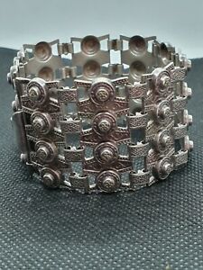 【送料無料】ジュエリー・アクセサリー デザイナーカフブレスレットbracelet manchette createur ancien en metal argente refn535