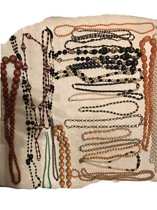【送料無料】ジュエリー・アクセサリー ヴィンテージパールファンタジーネックレスロットlot de 23 colliers fantaisie vintage perles
