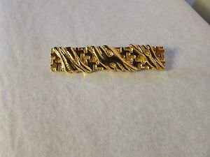 【送料無料】ジュエリー・アクセサリー ヴィンテージピンラローシュbroche vintage guy laroche metal dore
