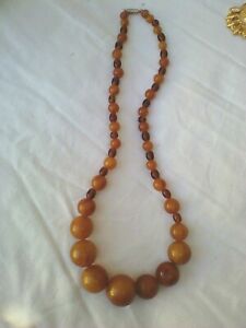 【送料無料】ジュエリー・アクセサリー ベークライトネックレスancien collier en bakelite