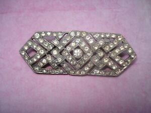 【送料無料】ジュエリー・アクセサリー ストラスアールデコブローチbroche art deco en strass