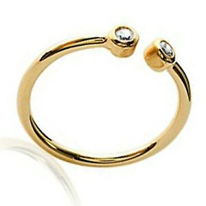【送料無料】ジュエリー・アクセサリー オープンプラークジルコニウムbague ouverte plaque or 750000 et zirconium tailles au choix du 50 au 60