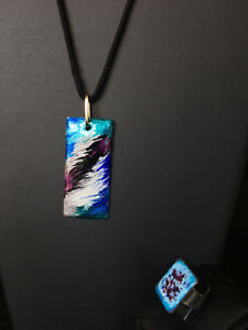 【送料無料】ジュエリー・アクセサリー サインベトゥルンリモージュアンズヴィンテージリングペンダントparure bague et pendentif en email signe betourne limoges annes 70 vintage c939 22,350円