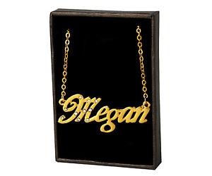【送料無料】ジュエリー・アクセサリー ゴールドメッキクリスマスnom collier megan 18k plaque or beau cadeau de noel pour elle