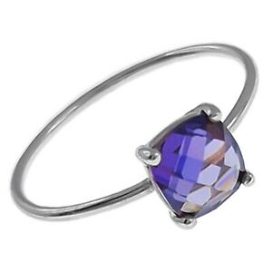 【送料無料】ジュエリー・アクセサリー シルバーリングロディエオキシドジルコニウムパープルサイズbague en argent 925 rhodie et oxyde zirconium violet taille 56 disponible