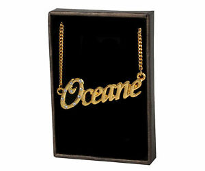 【送料無料】ジュエリー・アクセサリー メッキネックレスオセアネファーストネームバレンタインデーplaque or 18k collier prenom oceane la saint valentin fete des meres