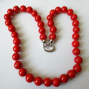 【送料無料】ジュエリー・アクセサリー コラーナドナカラーアルジェントコンスフェレディコラロロッソcollana donna colore argento con sfere di corallo rosso 1,4 cm 61 cm 150 bb