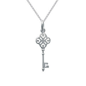 【送料無料】ジュエリー・アクセサリー コリアーソリッドアージェントキーチョイスロングールcollier cle en argent massif longueur au choix 45cm ou 50cm