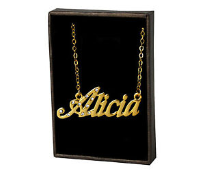 【送料無料】ジュエリー・アクセサリー コリアーズゴールドゴールドメッキジュエリーチェーンnom colliers alicia 18k plaque or bijoux chaine en or cadeaux amitie 21,158円