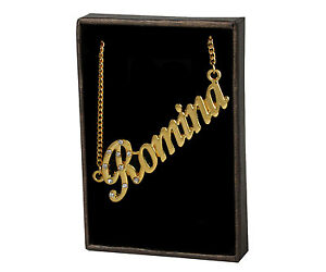 【送料無料】ジュエリー・アクセサリー コリアーズロミナゴールドメッキクリスマスnom colliers romina 18k plaque or noel fete des meres pendentif lettre nom