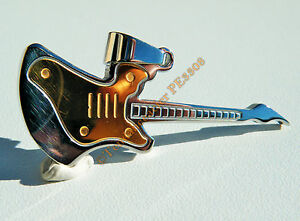 【送料無料】ジュエリー・アクセサリー スチールゴールドチェーンスチールcollier pendentif 100 acier guitare plaque or chaine