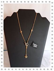 【送料無料】ジュエリー・アクセサリー ゴールデンファンタジーネックレスロサンジュバドローズセンチmagnifique collier fantaisie dore losanges bud to rose 50 cm