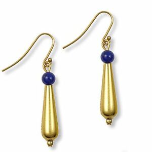【送料無料】ジュエリー・アクセサリー ドロップイヤリングラピスミュージアムストアコレクションpetal drop earrings with lapis museum store collection