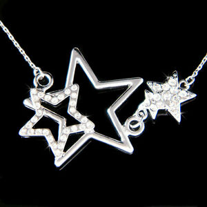 【送料無料】ジュエリー・アクセサリー クリスタルスワロフスキースターウィッシュネックレスナインvoeux etoile avec cristal swarovski voeux mere enfant famille collier neuf