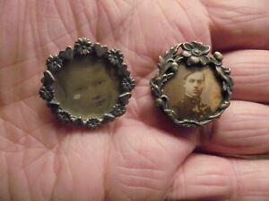 【送料無料】ジュエリー・アクセサリー リトルブローチソルジャードアフレームハート2 ancienne petite broche porte photo de soldat au cadre decore fleuri et coeur