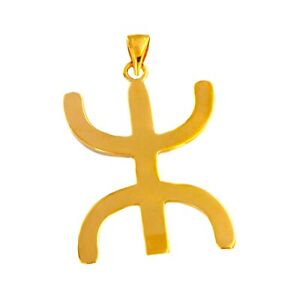 【送料無料】ジュエリー・アクセサリー ゴールドメッキペンダントベルベルpendentif en plaque or berbere