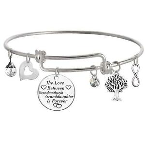 【送料無料】ジュエリー・アクセサリー ブレスレットファミリージュエリーthe love between grandmother and granddaughter is forever bracelet family jewelr