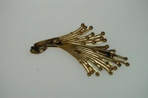 【送料無料】ジュエリー・アクセサリー オリジナルヴィンテージフローラルダブルアブストトビジューoriginal vintage 1950er 50s broche floral or double abstrait bijou