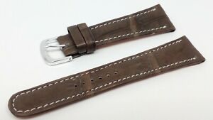 【送料無料】ジュエリー・アクセサリー クロコダイルbracelet montre en crocodile modele chrono en 22mm