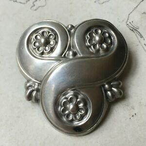 【送料無料】ジュエリー・アクセサリー アールデコシルバーブローチbroche ancienne art deco geometrique metal argente 1930