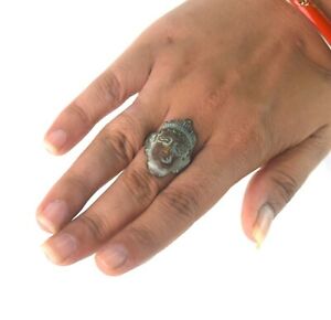 【送料無料】ジュエリー・アクセサリー ライトンプリティリングコレクションancien sainte dieu figuratif laiton bague joli de collection g1889 nous