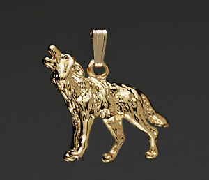【送料無料】ジュエリー・アクセサリー ペンダントpendentif loup en 3d pendant wolf